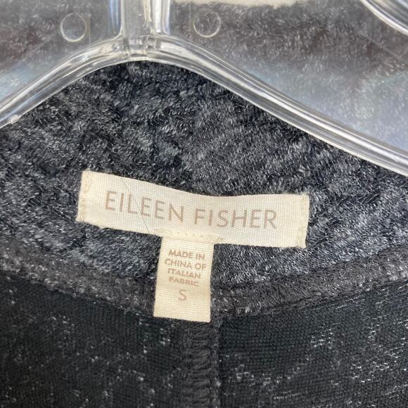 Eileen Fisher Heathered Gray Full Zip Cardigan Sz S - Picture 3 of 6